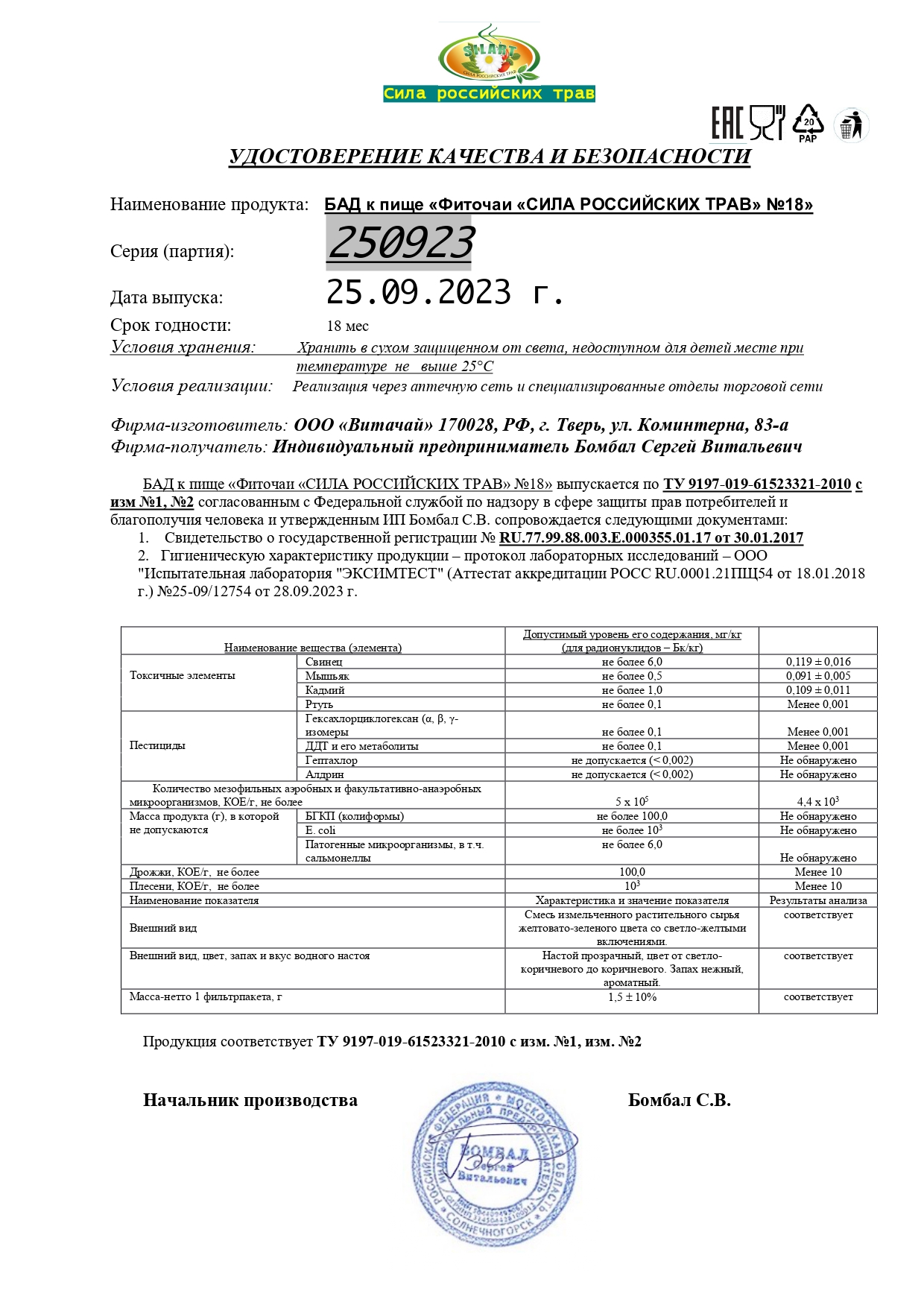Паспорт №092023